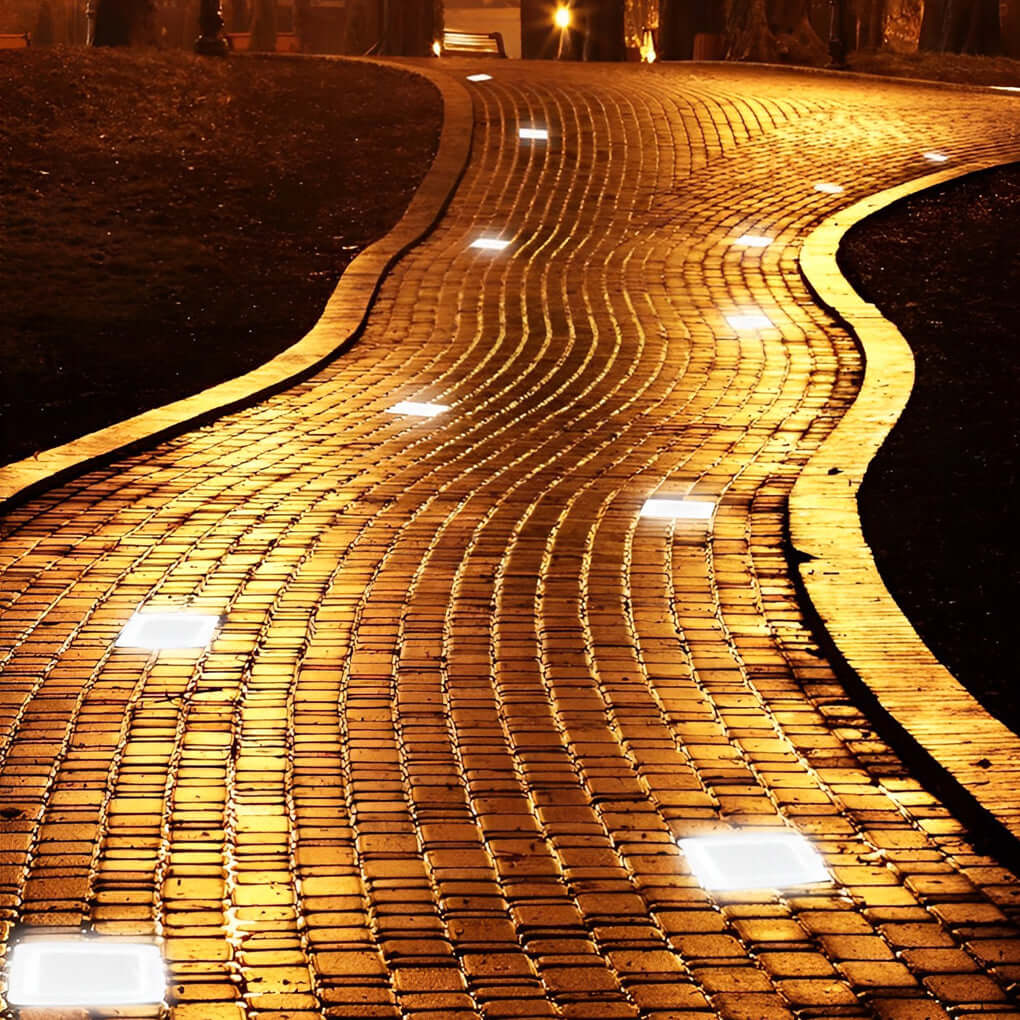 Outdoor Solar Ice Cube Step Lights – IP65 Waterproof Landscape Lighting with Four Color Options for Garden and Pathway Illumination 0