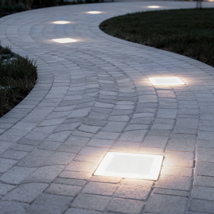 Outdoor Solar Ice Cube Step Lights – IP65 Waterproof Landscape Lighting with Four Color Options for Garden and Pathway Illumination 3