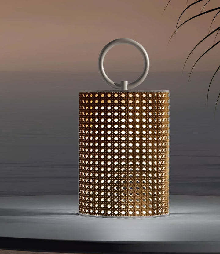 Outdoor Solar Lantern with Remote Control, Adjustable Rattan Mantle for Garden and Terrace Lighting 6