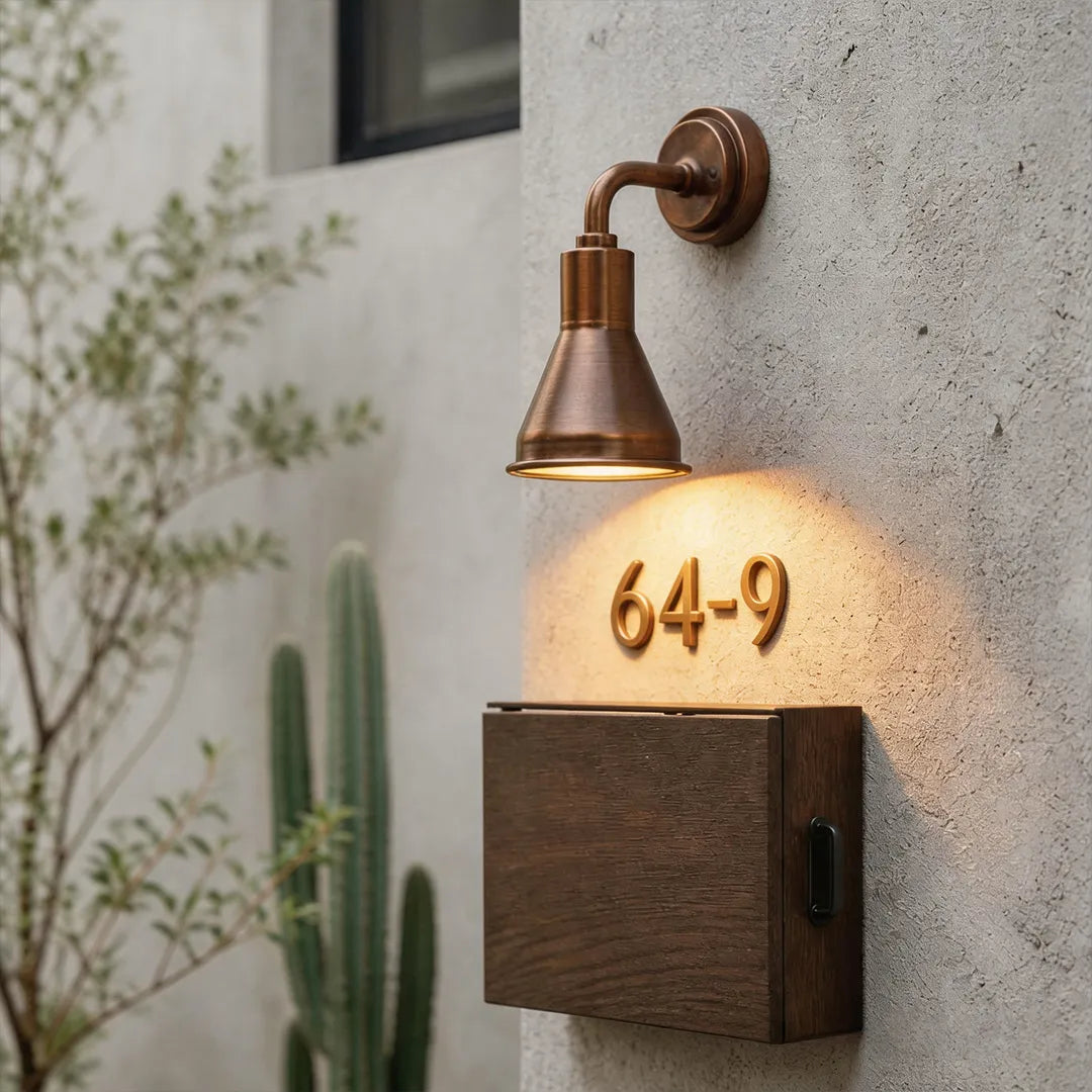 Outdoor Wall Sconce Lighting, IP65 Waterproof Aluminum, Warm White 10W E27 - Minimalist Industrial Design for Exterior Wall Decor 1