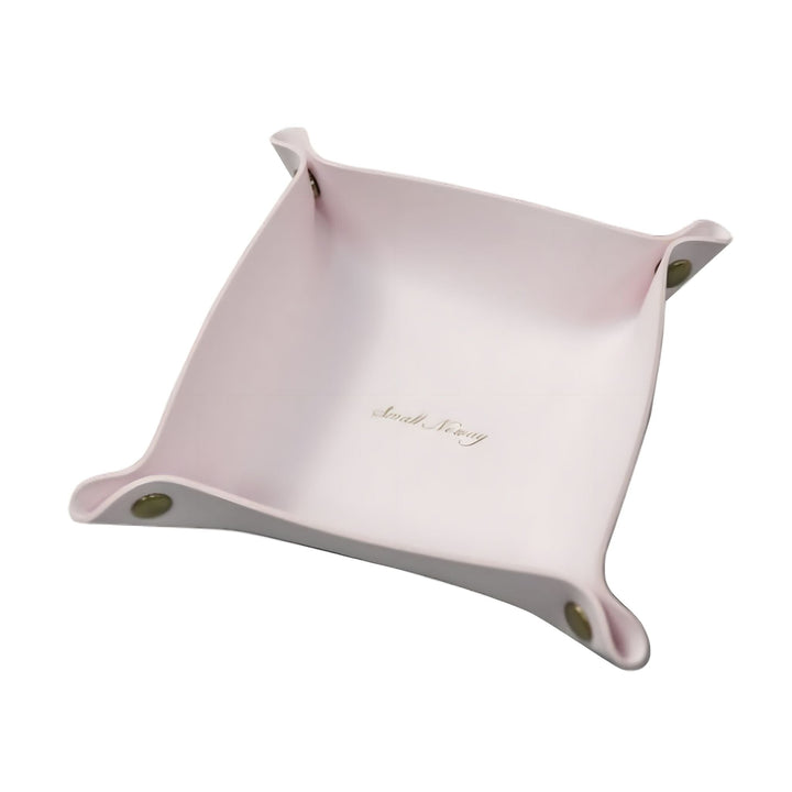 PU Leather Storage Tray with Snap Buttons for Keys, Jewelry, and Small Essentials – Square Design, Moisture-Resistant, Soft Inner Lining 7