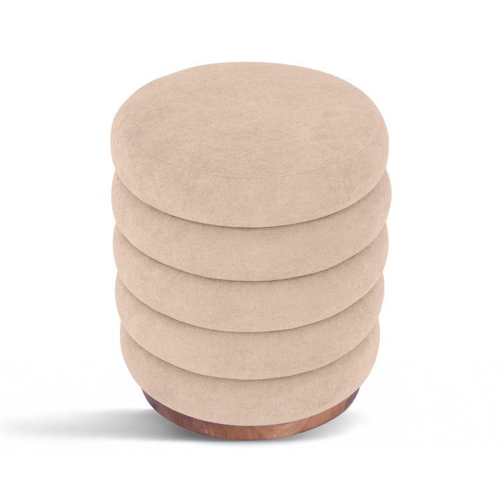 Paisley Ottoman with Hidden Storage – Elegant Sand Accent Piece for Footrest and Extra Seating 2