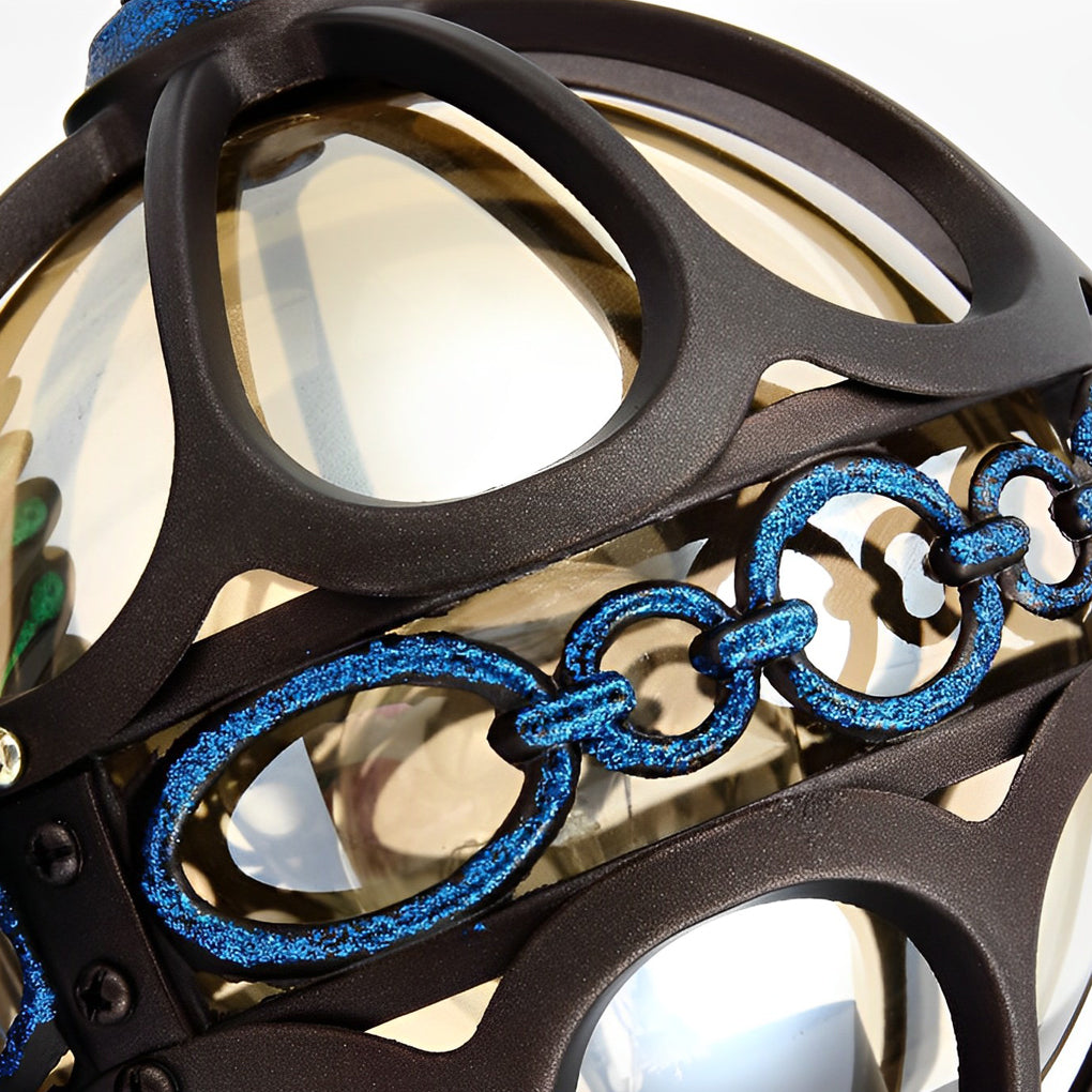 Peacock Outdoor Wall Sconce – Vintage Aluminum Light with Glass Shade, IP55 Rated for Garden and Porch, Available in Multiple Colors 6