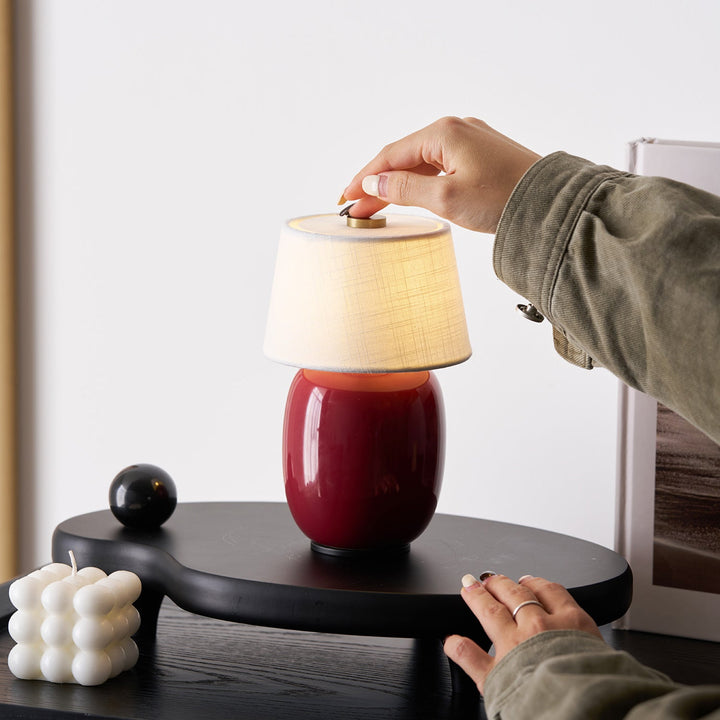Petite Battery Operated Table Lamp – Cordless Bedside Lamp with Modern Design and Adjustable Brightness 5