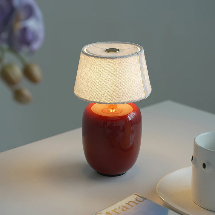 Petite Battery Operated Table Lamp – Cordless Bedside Lamp with Modern Design and Adjustable Brightness 6