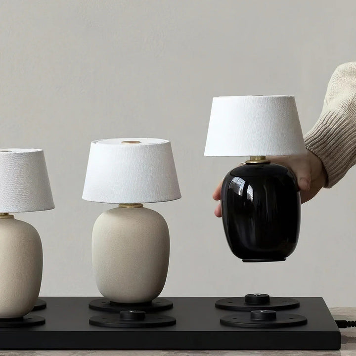 Petite Battery Operated Table Lamp – Cordless Bedside Lamp with Modern Design and Adjustable Brightness 8