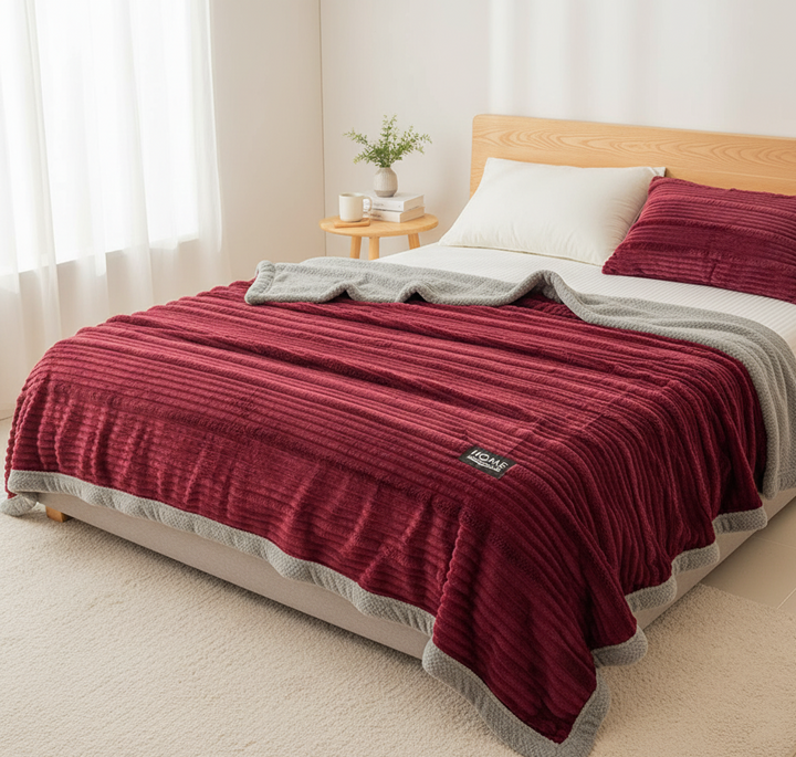 Plush Fleece Blanket for Ultimate Comfort – Soft Heating Blanket for Sofa and Bed 1