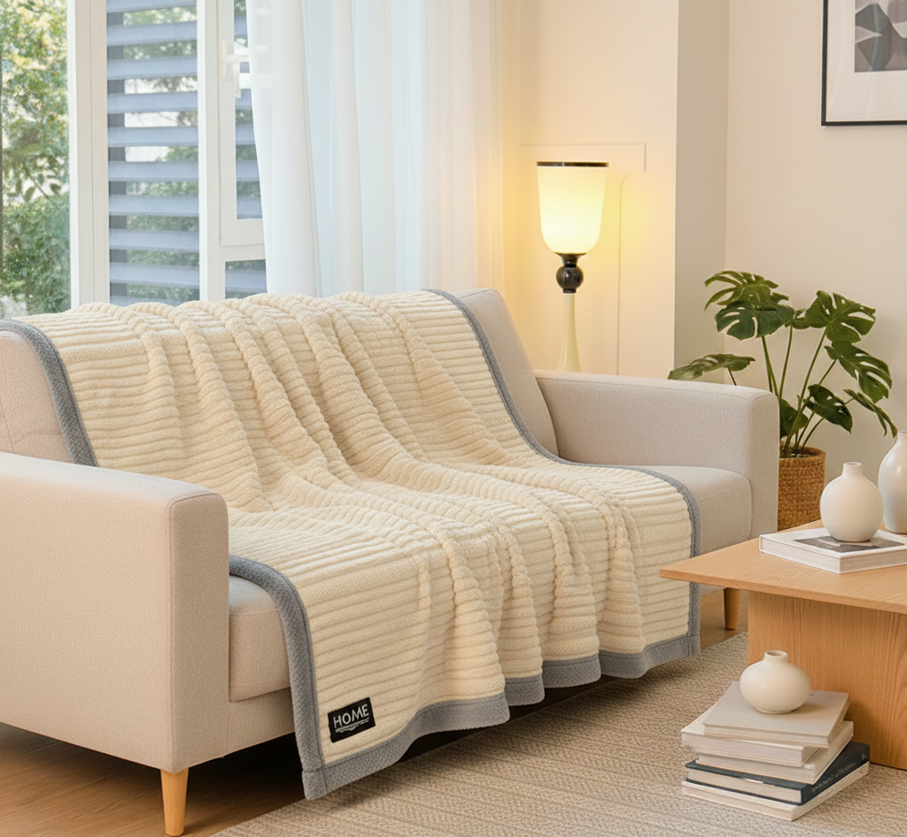 Plush Fleece Blanket for Ultimate Comfort – Soft Heating Blanket for Sofa and Bed 6
