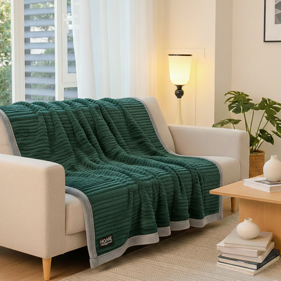 Plush Fleece Blanket for Ultimate Comfort – Soft Heating Blanket for Sofa and Bed 7