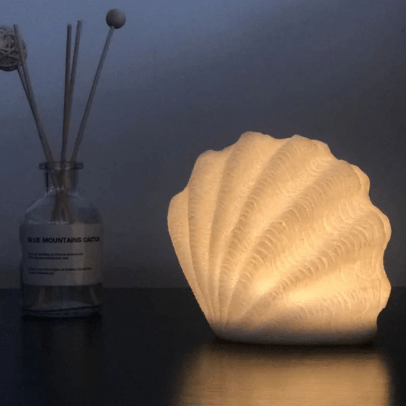 Portable Coastal Seashell Night Light – Soft Warm White Glow for Relaxing Ambiance 7