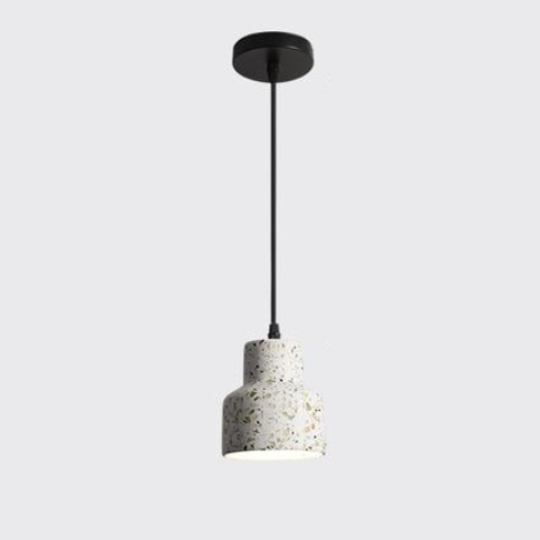 Postmodern Terrazzo Pendant Light with Adjustable Cord – Unique Ceiling Fixture 0