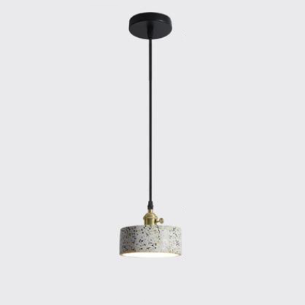 Postmodern Terrazzo Pendant Light with Adjustable Cord – Unique Ceiling Fixture 11