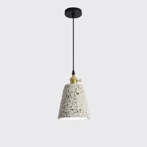 Postmodern Terrazzo Pendant Light with Adjustable Cord – Unique Ceiling Fixture 9