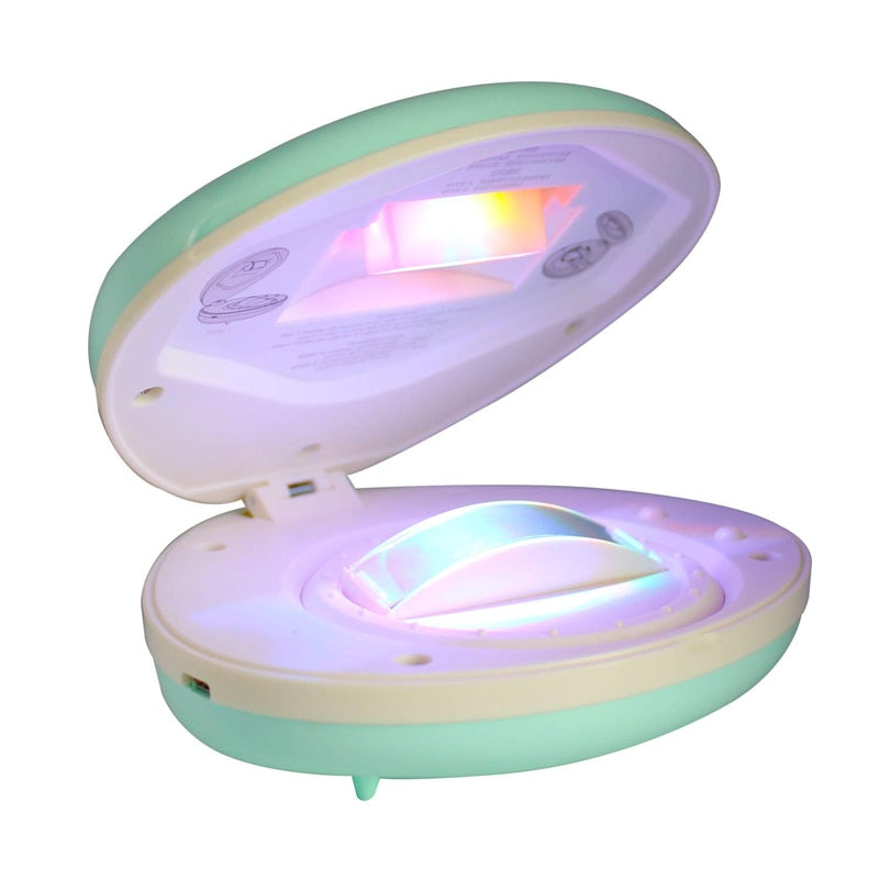 Rainbow Night Light Projector with Dual Lighting Modes – Compact USB Powered Ambiance Enhancer for Stress Relief and Relaxation 1