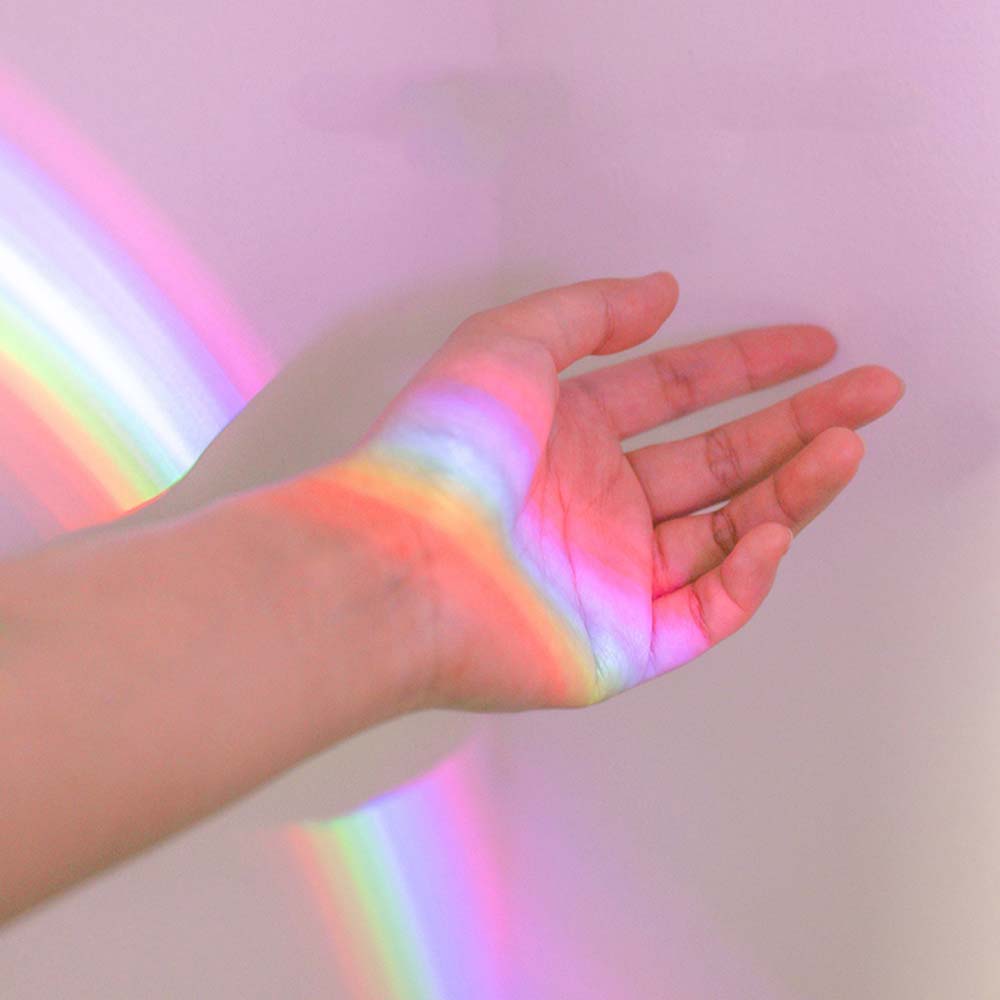 Rainbow Night Light Projector with Dual Lighting Modes – Compact USB Powered Ambiance Enhancer for Stress Relief and Relaxation 3