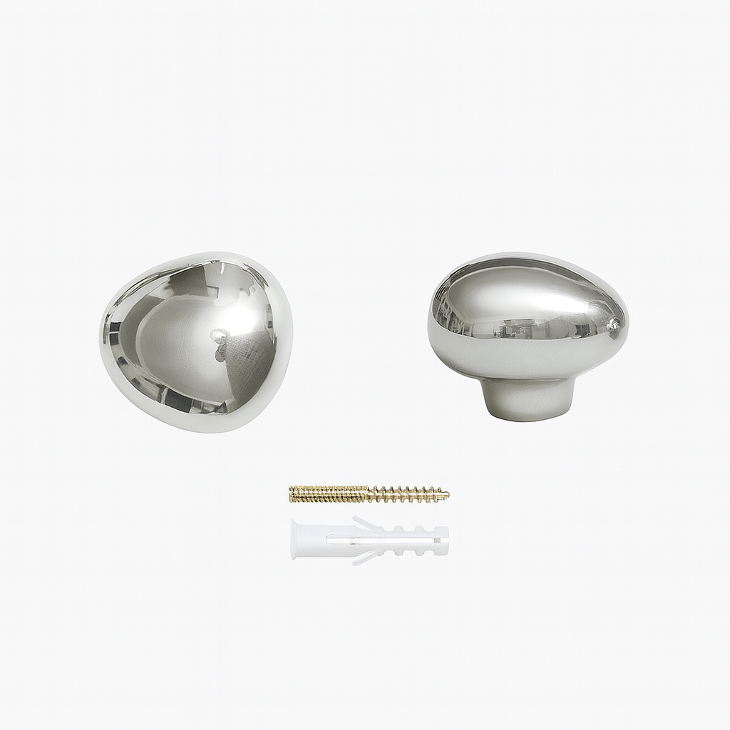 Raindrop Chrome Wall Hooks - Modern Decorative Hooks for Coats, Bags, and Towels 0