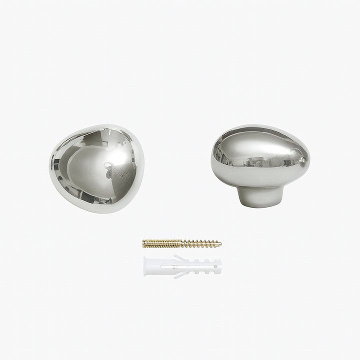 Raindrop Chrome Wall Hooks - Modern Decorative Hooks for Coats, Bags, and Towels 0