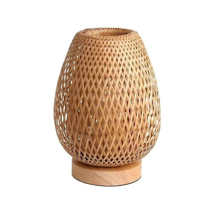 Rechargeable Dimmable LED Table Lamp – Bamboo Cordless Bedside Lamp for Cozy Bedroom Ambiance 0