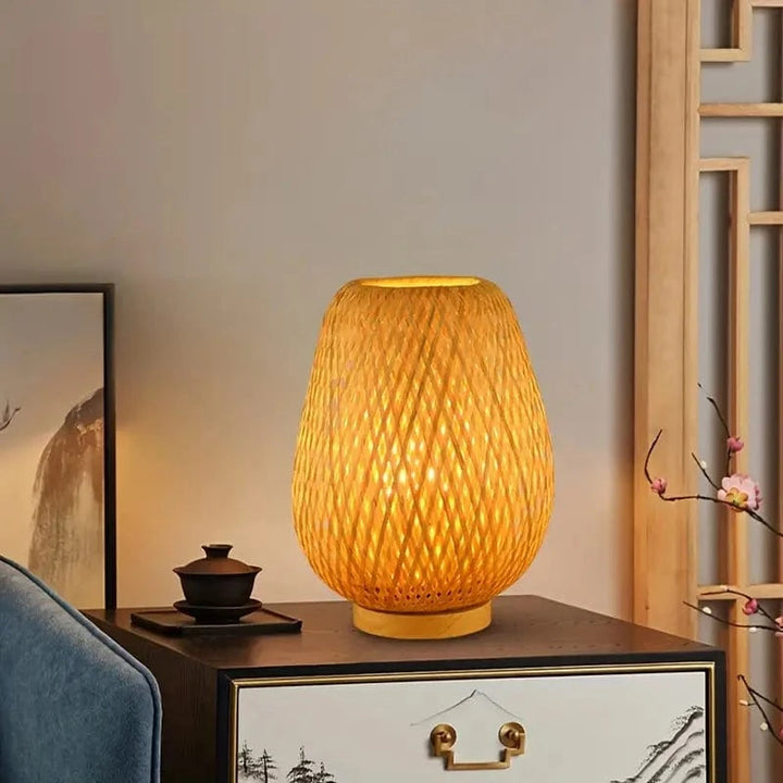 Rechargeable Dimmable LED Table Lamp – Bamboo Cordless Bedside Lamp for Cozy Bedroom Ambiance 8