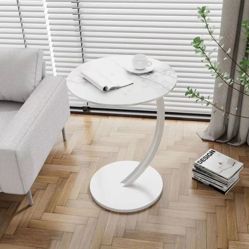 Reinforced Round Side Table – Compact Design for Living Room and Bedroom 10