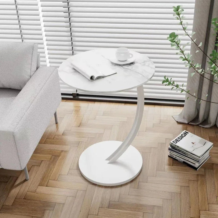 Reinforced Round Side Table – Compact Design for Living Room and Bedroom 10