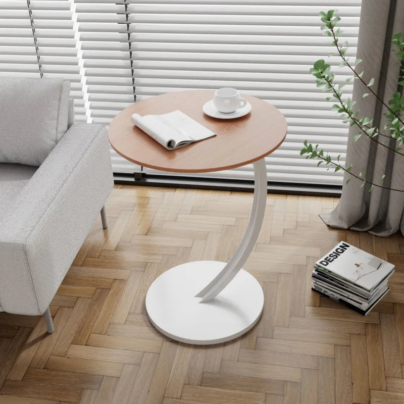 Reinforced Round Side Table – Compact Design for Living Room and Bedroom 11