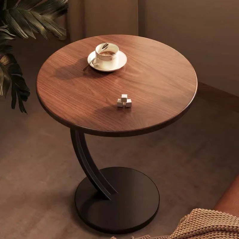 Reinforced Round Side Table – Compact Design for Living Room and Bedroom 2