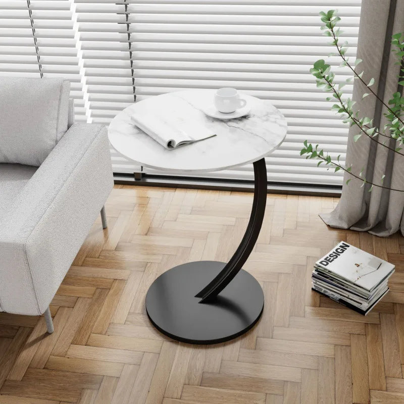 Reinforced Round Side Table – Compact Design for Living Room and Bedroom 4