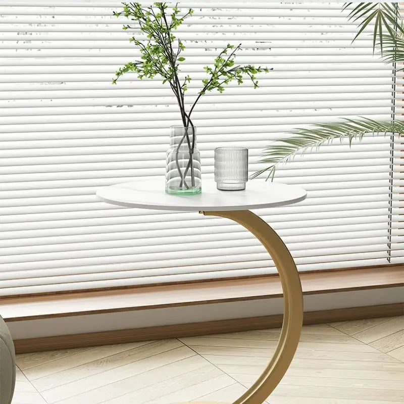 Reinforced Round Side Table – Compact Design for Living Room and Bedroom 5