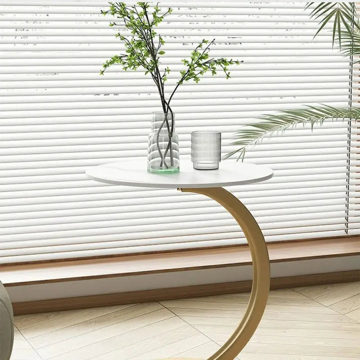 Reinforced Round Side Table – Compact Design for Living Room and Bedroom 5