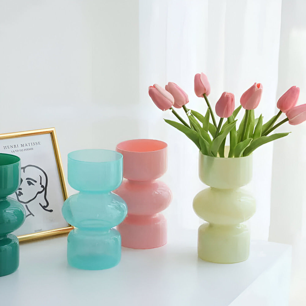 Scandinavian Glass Vase with Minimalist Design – Ljus-Våg Collection 2