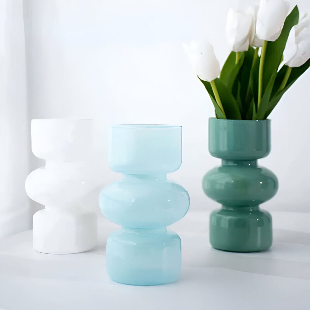 Scandinavian Glass Vase with Minimalist Design – Ljus-Våg Collection 3
