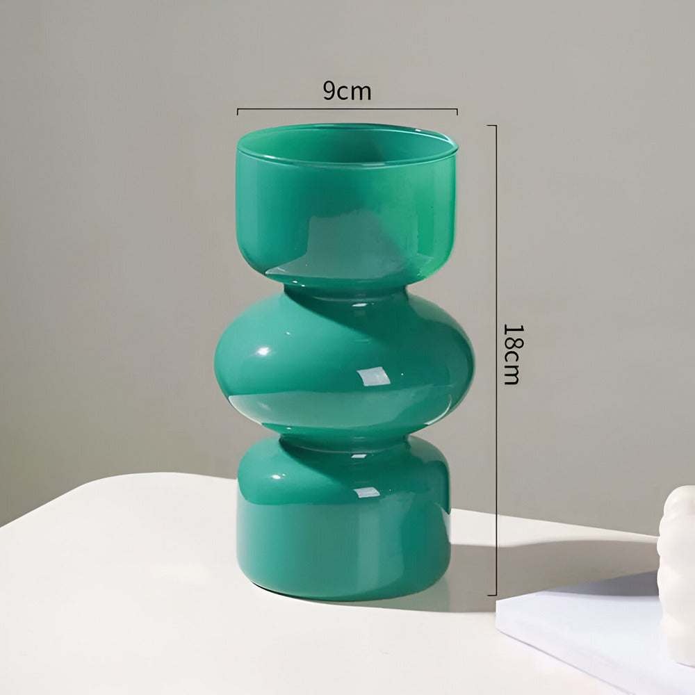 Scandinavian Glass Vase with Minimalist Design – Ljus-Våg Collection 4