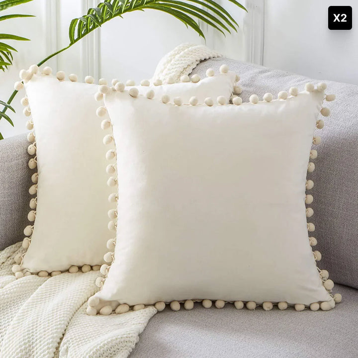 Scandinavian Throw Pillow Cover - 45x45 cm, Soft Cotton-Linen Blend, Minimalist Design 11