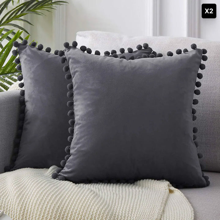 Scandinavian Throw Pillow Cover - 45x45 cm, Soft Cotton-Linen Blend, Minimalist Design 13