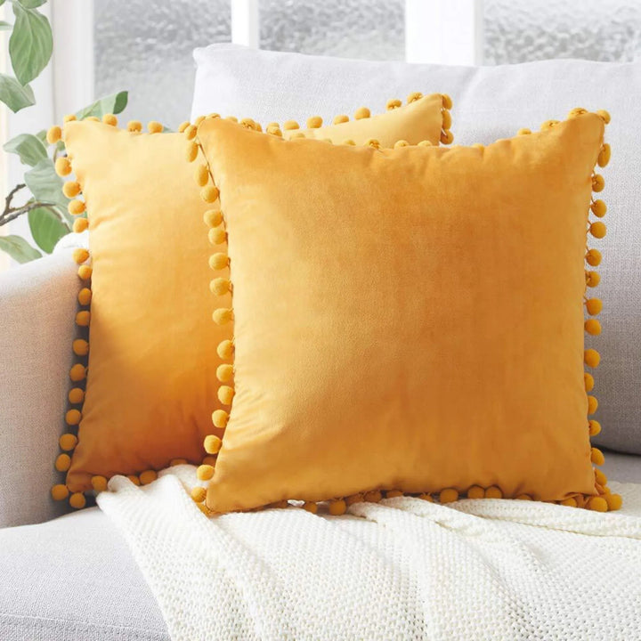 Scandinavian Throw Pillow Cover - 45x45 cm, Soft Cotton-Linen Blend, Minimalist Design 3