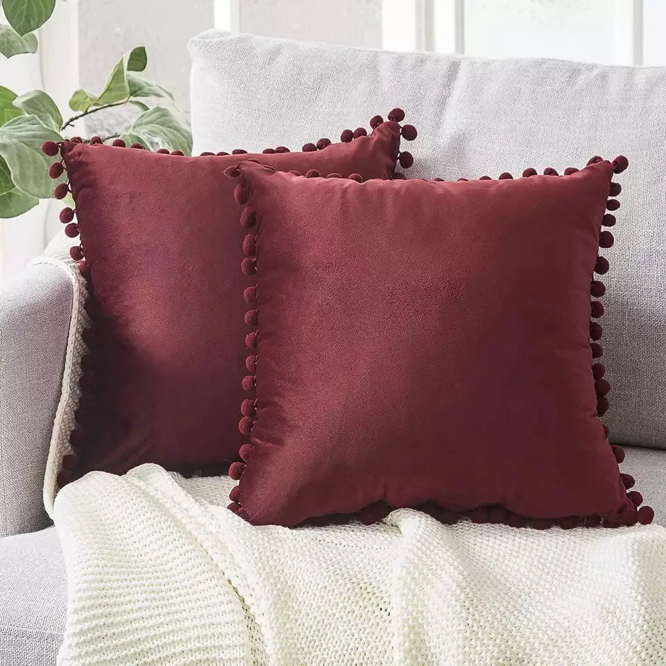 Scandinavian Throw Pillow Cover - 45x45 cm, Soft Cotton-Linen Blend, Minimalist Design 7