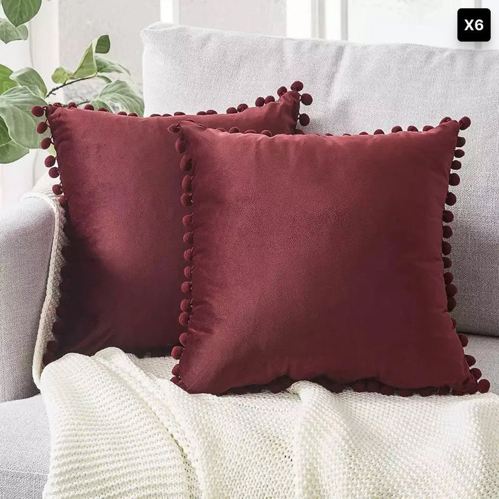 Scandinavian Throw Pillow Cover - 45x45 cm, Soft Cotton-Linen Blend, Minimalist Design 9