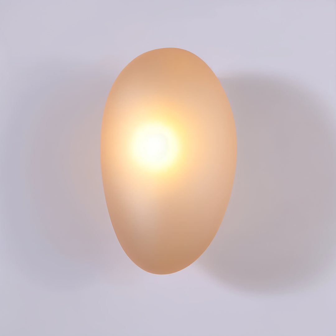 Scandinavian Wall Lamp with Warm White LED Light – Elegant Glass Design 0