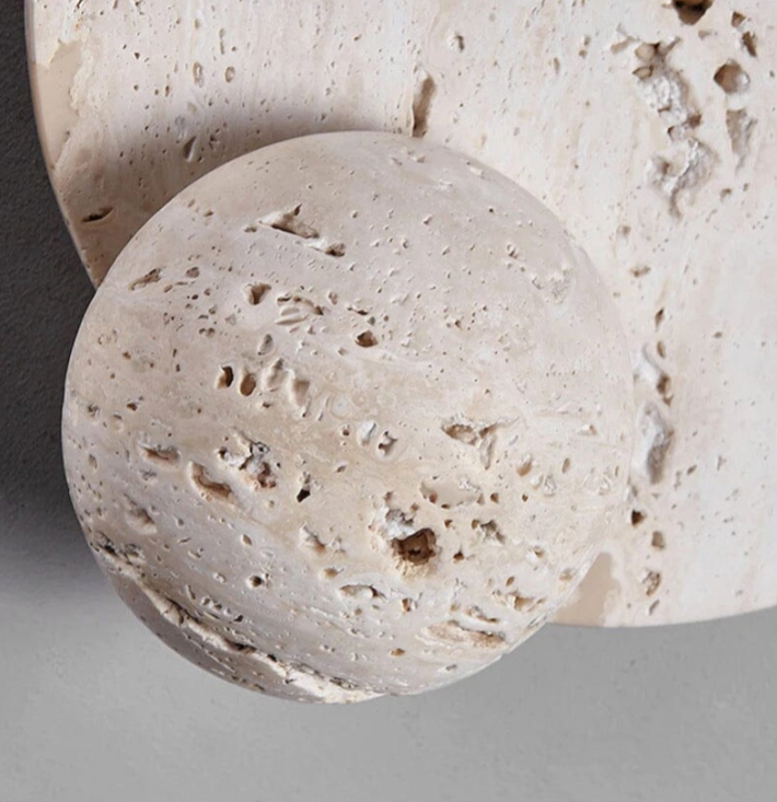 Natural Stone LED Wall Lamp – Minimalist Design for Elegant Spaces