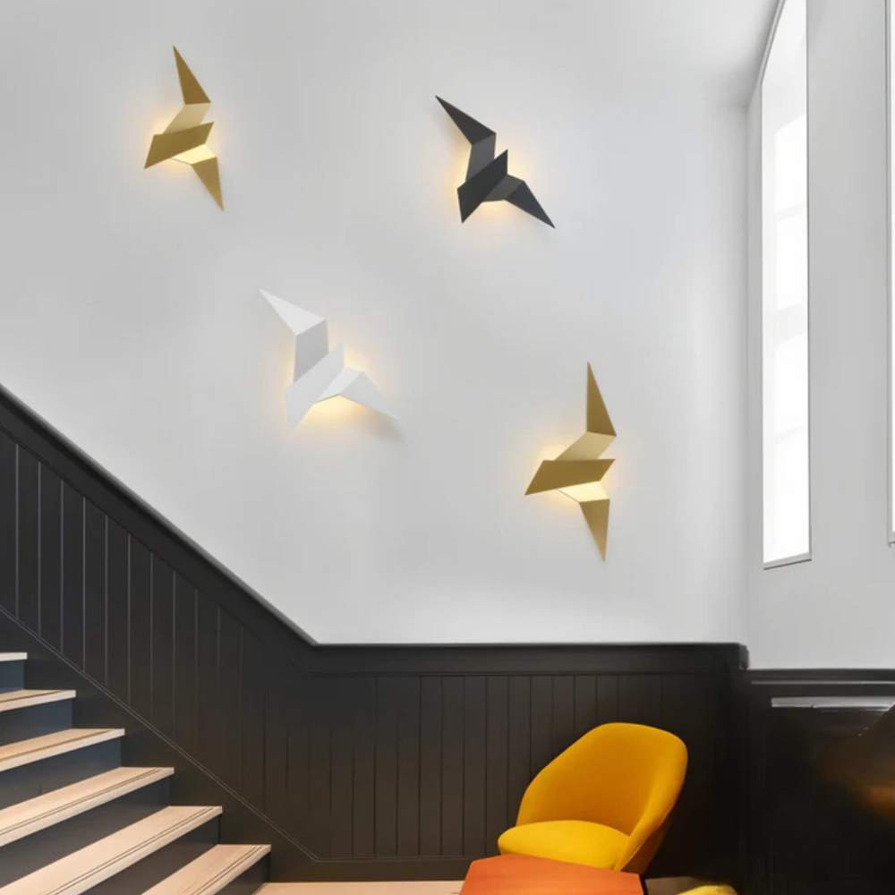 Sculptural LED Wall Lamp Inspired by Japanese Origami Design – Elegant Home Lighting 1