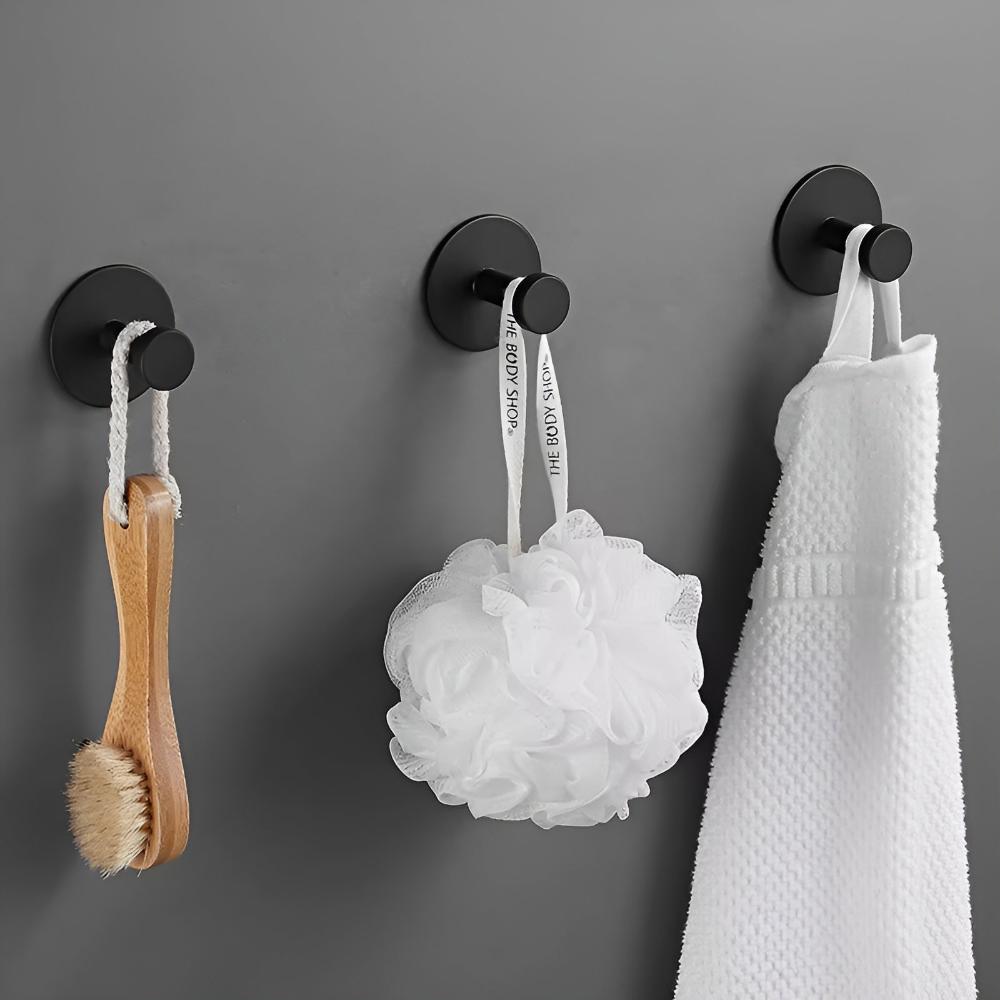 Self-Adhesive Shower Hooks – Durable and Stylish Bathroom Storage Solution 1