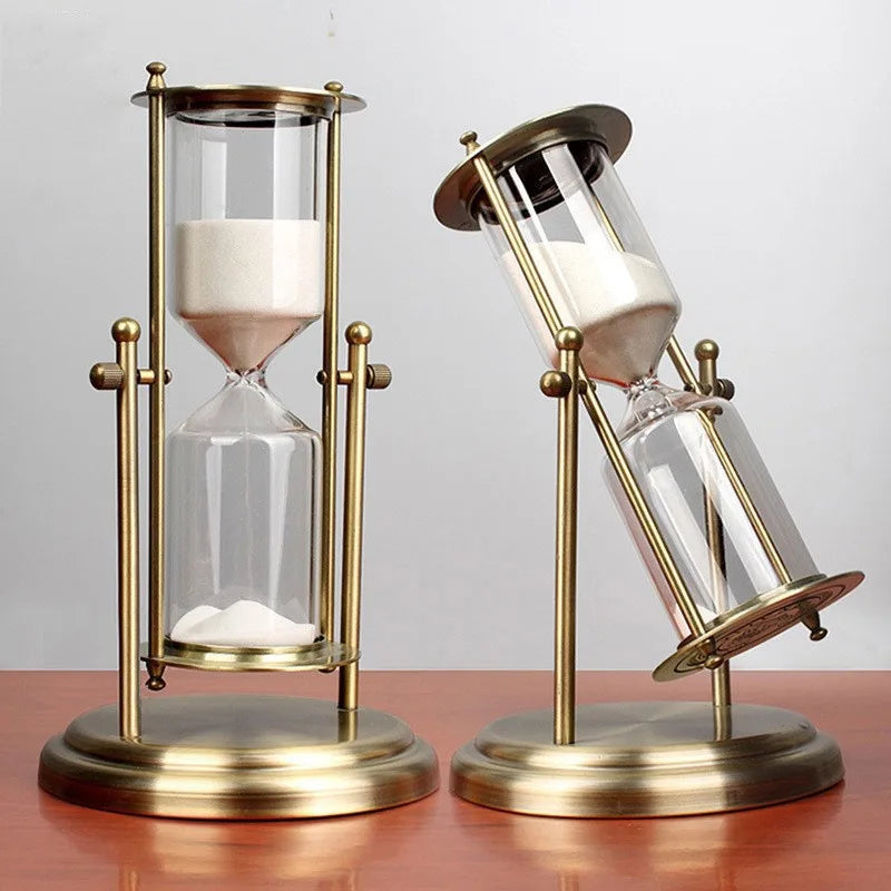 Serenité Hourglass – Elegant Glass Timer for Mindful Living and Stylish Decor 1