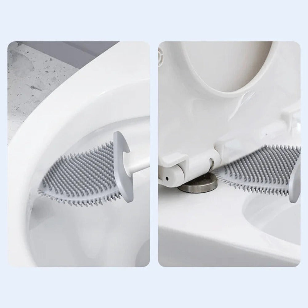 Silicone Toilet Brush with Flexible Bristles and Antibacterial Finish – Best Toilet Brush Set for Hygienic Cleaning 2