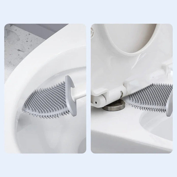 Silicone Toilet Brush with Flexible Bristles and Antibacterial Finish – Best Toilet Brush Set for Hygienic Cleaning 2