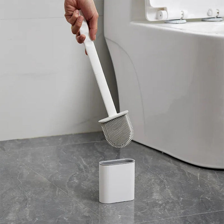 Silicone Toilet Brush with Flexible Bristles and Antibacterial Finish – Best Toilet Brush Set for Hygienic Cleaning 5