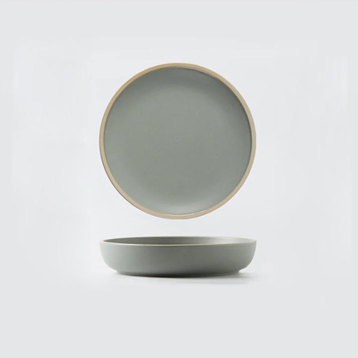 Soho Ceramic Dinner Plates in Pastel Tones with Sesame Dot Pattern – Elegant Stoneware for Everyday Dining 10