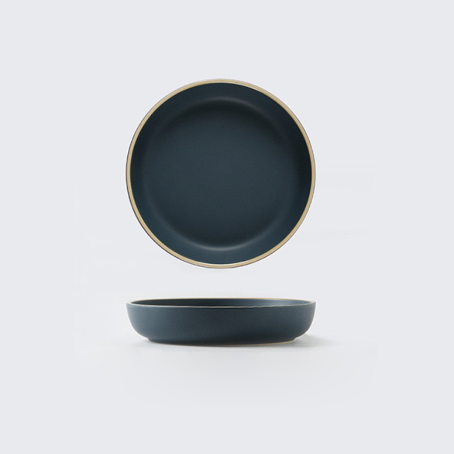Soho Ceramic Dinner Plates in Pastel Tones with Sesame Dot Pattern – Elegant Stoneware for Everyday Dining 17