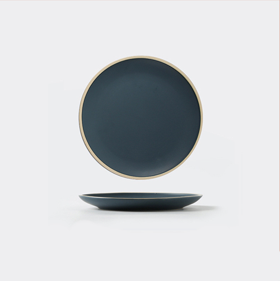 Soho Ceramic Dinner Plates in Pastel Tones with Sesame Dot Pattern – Elegant Stoneware for Everyday Dining 18