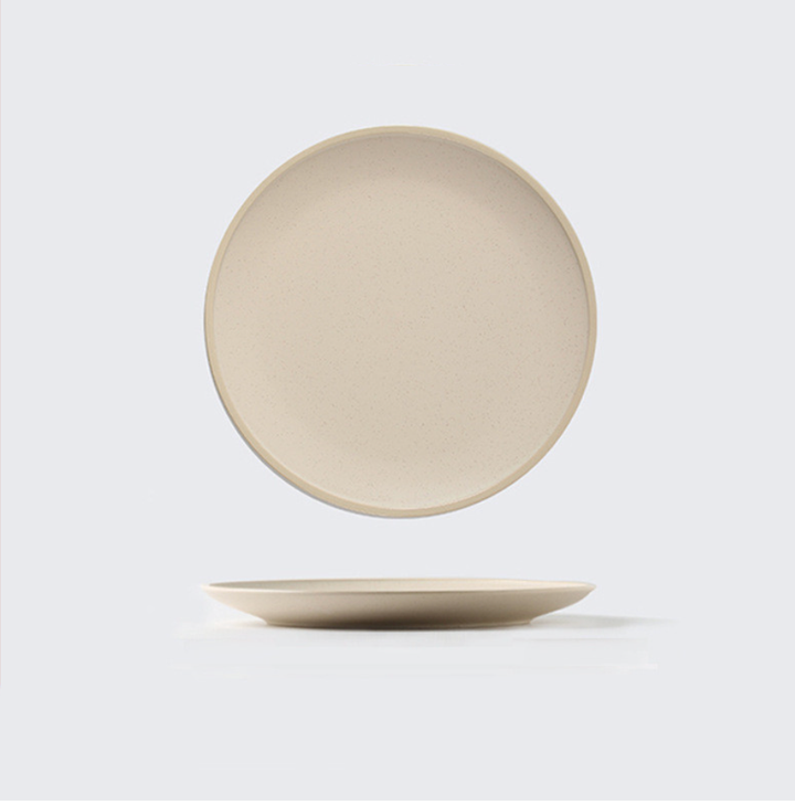 Soho Ceramic Dinner Plates in Pastel Tones with Sesame Dot Pattern – Elegant Stoneware for Everyday Dining 9